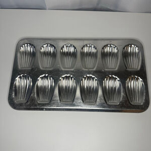 Vintage Madeleine Pan Baking Tray Unbranded Stainless Steel